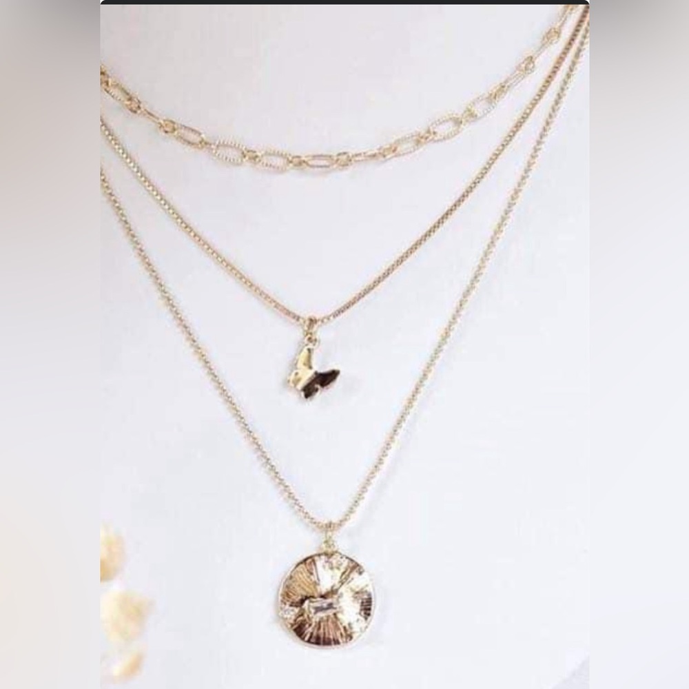 NWT MICAH 3 IN 1 NECKLACE SET VERSATILE LAYERED SPECIAL VALENTINE SPECIAL - Picture 4 of 11